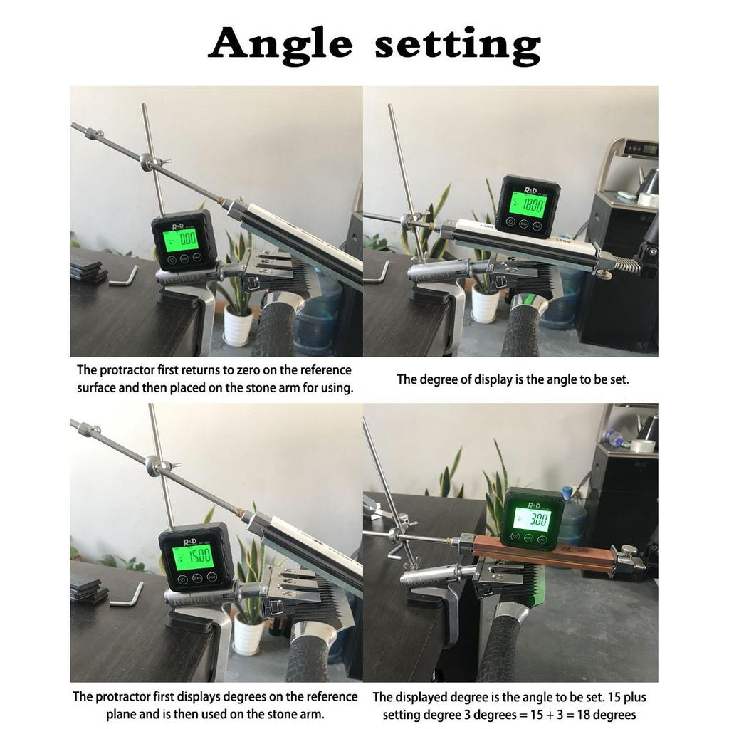 Профессиональная точилка для ножей с фиксированным углом Rehoo Pro RH006, система заточки, кухонные гаджеты для ножей