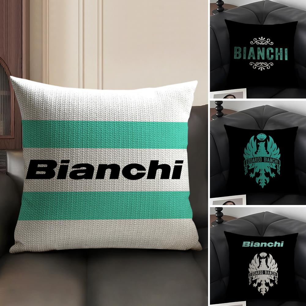 Наволочка с логотипом Bianchi, наволочка с принтом для гостиной, дивана, подушки и декора спальни