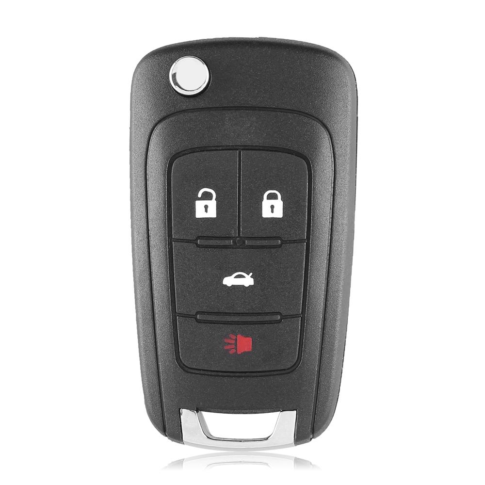 KEYYOU Car Alarm Remote Key For Chevrolet Aveo Cruze Orlando Spark Sail 2/3/4 Buttons 433MHz Fob ID46 Chip With HU100 Blade