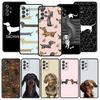 Dachshund Sausage Dog Phone Case for Samsung A17 A13 A15 A25 A35 A51 A55 A71 A21S A11 A31 A41 A23 A53 A73 5G A03S A05s Cover