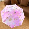 1PC Hearts Glitter Umbrella-8-Rib Reinforced Portable Folding Travel Suitable for All Seasons Outdoor Daily Use-Z0453