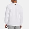Under Armour T Shirts Men's White Crew Neck Moderate Straight Fit Unisex 1379575-100