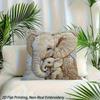 Square Pillow Cover With Zipper Closure, Machine Washable - Perfect For Independence Day Sofa Decor, Living Room, Bedroom, Dorm