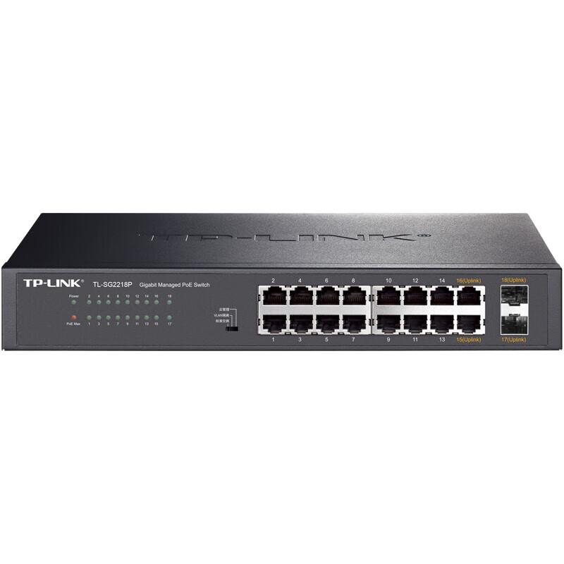 TP-LINK TL-SG2218P 16-Port Gigabit Web Managed PoE Switch