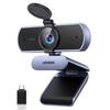 UGREEN 4K Webcam for Ultra HD 1080P 60FPS Webcam with Privacy PDAF USB A USB C Plug for and Work from and Compatible with Windows Mac and Linux PC,