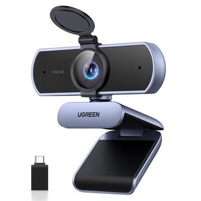 UGREEN FineCam Lite 4K Веб-камера для Ultra HD 1080P 60FPS Веб-камера с Privacy PDAF USB A USB C Штекером для для Удаленной работы и Совместима с Windows Mac и