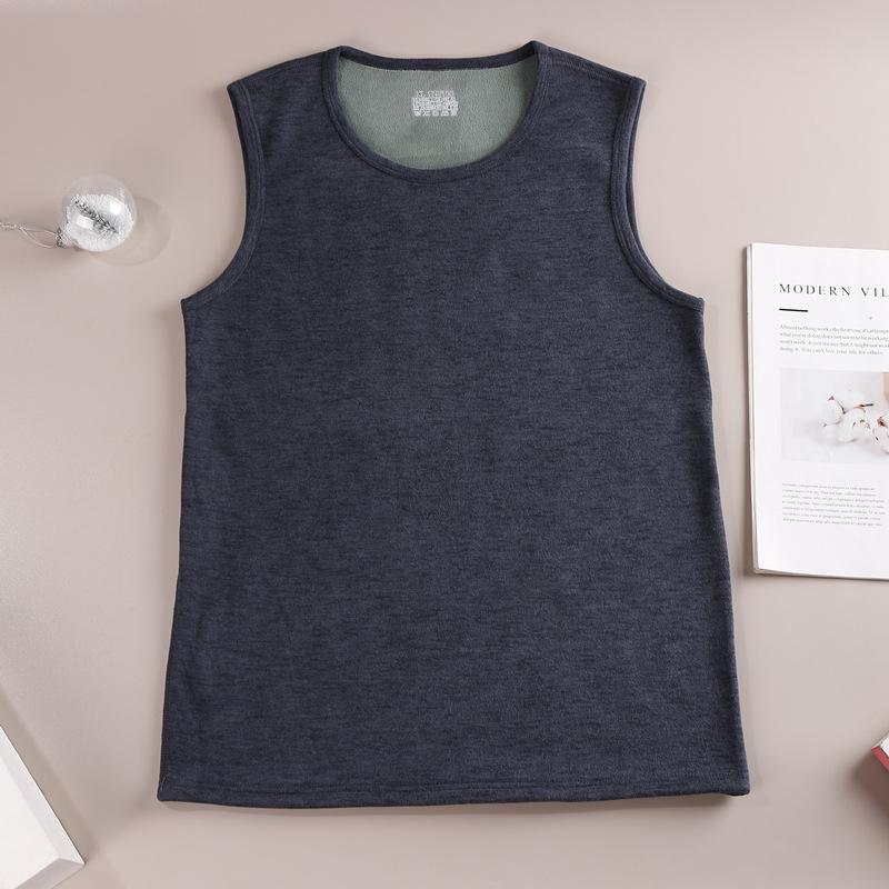 Мужской приталенный жилет с флисовой подкладкой: Теплая, основа из немецкого бархата, без рукавов, идеально подходит для осени/зимы.