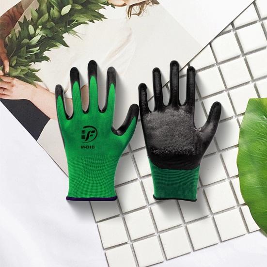 12 пар рабочих перчаток с регулируемым запястьем, пятью пальцами, противоскользящие, толстые, износостойкие, безопасная работа