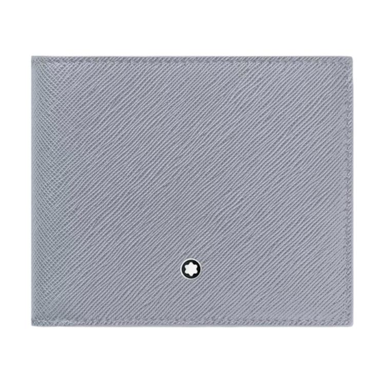 Montblanc Meisterstück Collection Logo Leather Wallet Men wallet Gray 198211