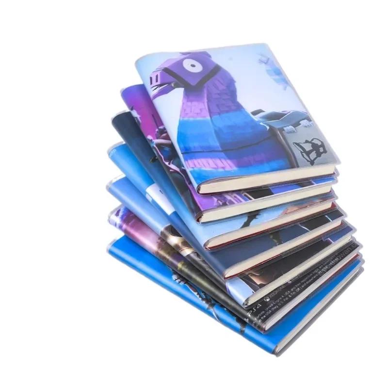 Fortnite Notebook Anime Notebooks PVC Simple Student Diary Cartoon Theme Writing Journal School Supplies Project