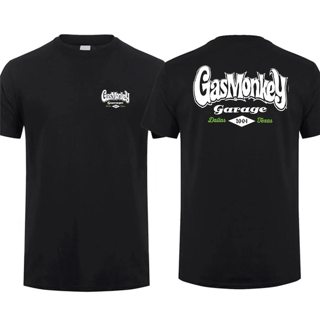 2026 Summer BestSelling Gas Monkey Garage Retro Casual ShortSleeved TShirt for Unisex LooseFitting and Breathable Shirt
