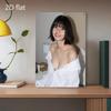 Элегантная улыбающаяся женщина Металлическое настенное искусство Погодостойкая железная табличка Декор для помещений и улицы