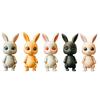 CAPSULE DOLL Bunny Rabbit Action Figure Set of 5 Vol.3 (Gacha)