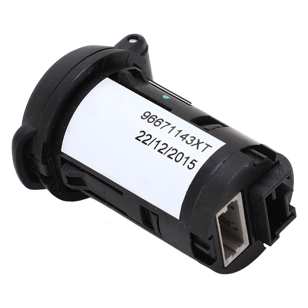 Автомобильное гнездо USB-интерфейса 96671143XT Стабильный выход тока Компактная замена для Peugeot 3008 301 508