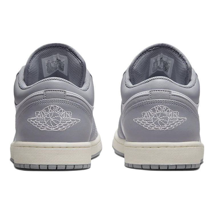 Air Jordan 1 Low Vintage Серые мужские кроссовки Stealth White Sail 553558-053