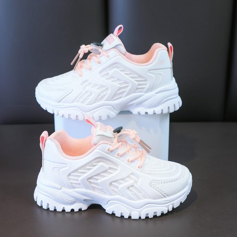 Новые спортивные детские сетчатые противоскользящие кроссовки для мальчиков, повседневная обувь для детей, кроссовки для девочек, теннисные туфли на платформе для бега