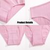 FINETOO Mid-waist Cotton Panty For Women Sexy Solid Color Lingerie Soft and Breathable Underwear
