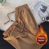 Men's Retro Japanese Corduroy Pants - Loose White Straight Trousers for Autumn & Winter