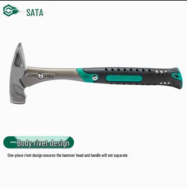 SATA 92401 Деревянная ручка Утиный клюв Плоская головка Маленький кувалда Сварочный молоток