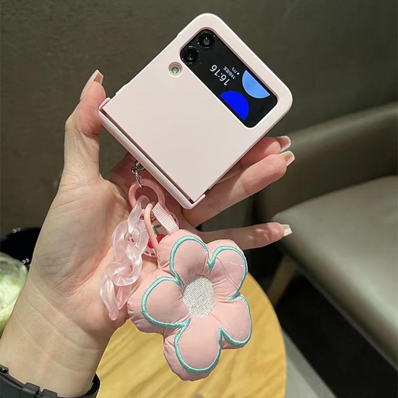 Модный розовый чехол для телефона с цветами и цветами для Samsung Galaxy Z Flip 3 Z Flip 4 Flip 3 5g, полный чехол с шарниром, Fundas Capa