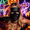 Маска на Хэллоуин для Хип-хоп Танцевального Выступления, Прочный Жесткий Пластик, Призрак, Жесткая Маска для Костюма, Косплей, Дышащая, Унисекс, Реквизит для Сценических Шоу, Хип-хоп