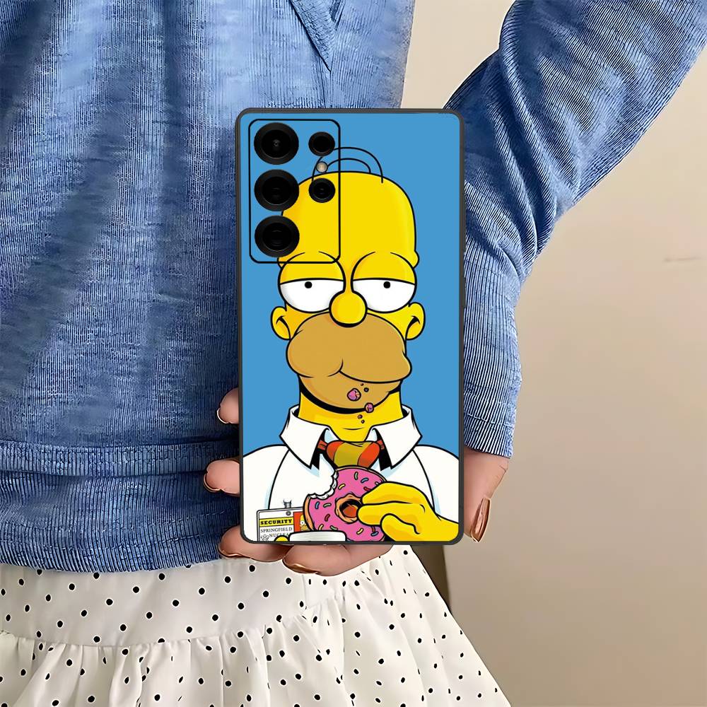 Чехол для телефона Simpsons для взрослых с анимацией для Samsung S 24 Fe 25 Ultra Plus 20 Lite 21 30 22 23 24 22 Ultra 5G Fundas