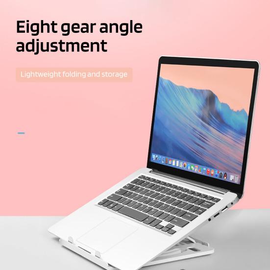 Подставка для ноутбука с основанием Эргономичный дизайн Угол вращения 360 градусов Регулируемая Полая конструкция для отвода тепла
