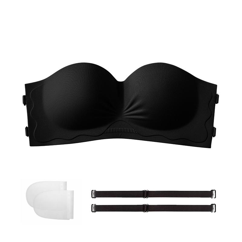 Бесшовный бюстгальтер без бретелек Пуш-ап Бюстгальтер Сексуальный с открытой спиной 2 в 1 Бюстгальтеры Однотонный Невидимый бюстгальтер Сексуальное нижнее белье Женское