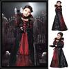 Spooky Witch Cosplay Vampire Maxi Dress With Soft Material For Girls Halloween