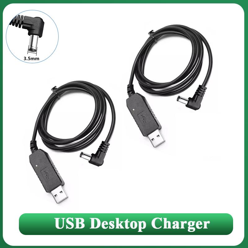 Baofeng Charger Cable DM 1701 Desktop USB Charger Cable For UV 5R UV 82 UV 10R DR-1801 Walkie Talkie UV 9R Plus UV S9 Ham Radios