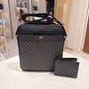 Black Dd Pattern Crossbody Bag   Black Wallet Dbba6e468bkdbwa6e363bk