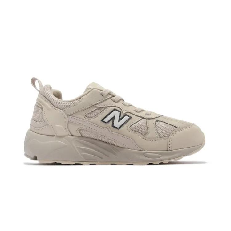 New Balance Спортивные кроссовки NB 878 с амортизацией, износостойкие, низкие, для бега, детские, цвет молочный чай, для детей 3-7 лет, PV878KOB