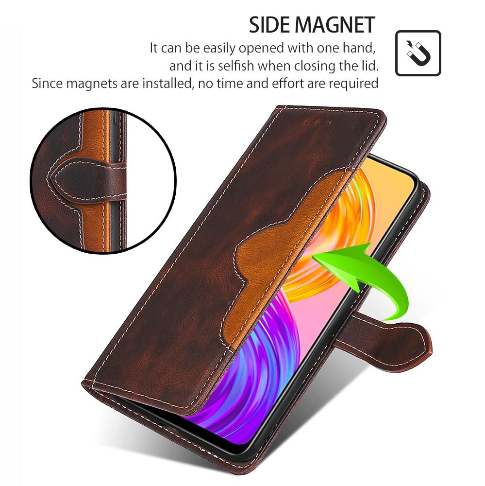 Матовый чехол-кошелек для Oppo A54 A52 A72 Vivo Y51 Y31 2020 X60 Pro Y20 V20 Alcatel 1S 1C 3 3L 3X ZTE A5 A3 A7 2019, чехол-книжка из искусственной кожи, бамперы