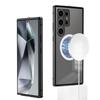 Магнитный металлический чехол для телефона Samsung S26 Ultra с зеркальной крышкой