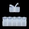 Rectangle Small 10 Grid Plastic Storage Box Packaging Transparent Tool Earring Jewelry Beads Bin Case Craft Organizer