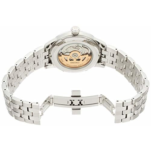 Часы Seiko Presage Blue Gradient Dial Box Hardlex Прозрачная задняя крышка SARY123 Мужские серебристые