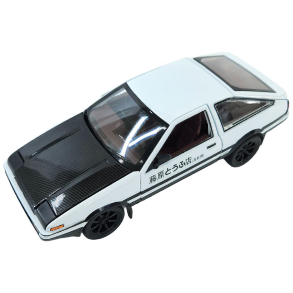 Toyota AE86 Concept Sports Car 1:24 Scale Diecast Miniature Model - Black & White, 1pc