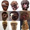 Голова манекена с волосами для укладки, окрашивания, стрижки, парикмахерская тренировочная голова
