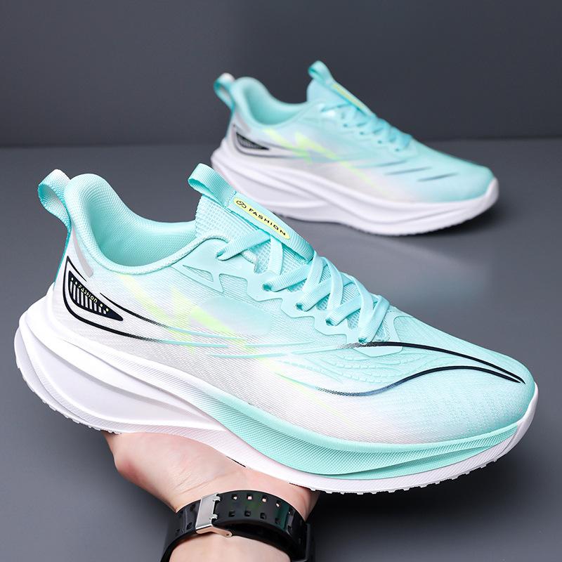 Мужская обувь 2025 новая летняя сетчатая дышащая повседневная спортивная обувь нескользящая с мягкой подошвой кроссовки мужской тренд 2025