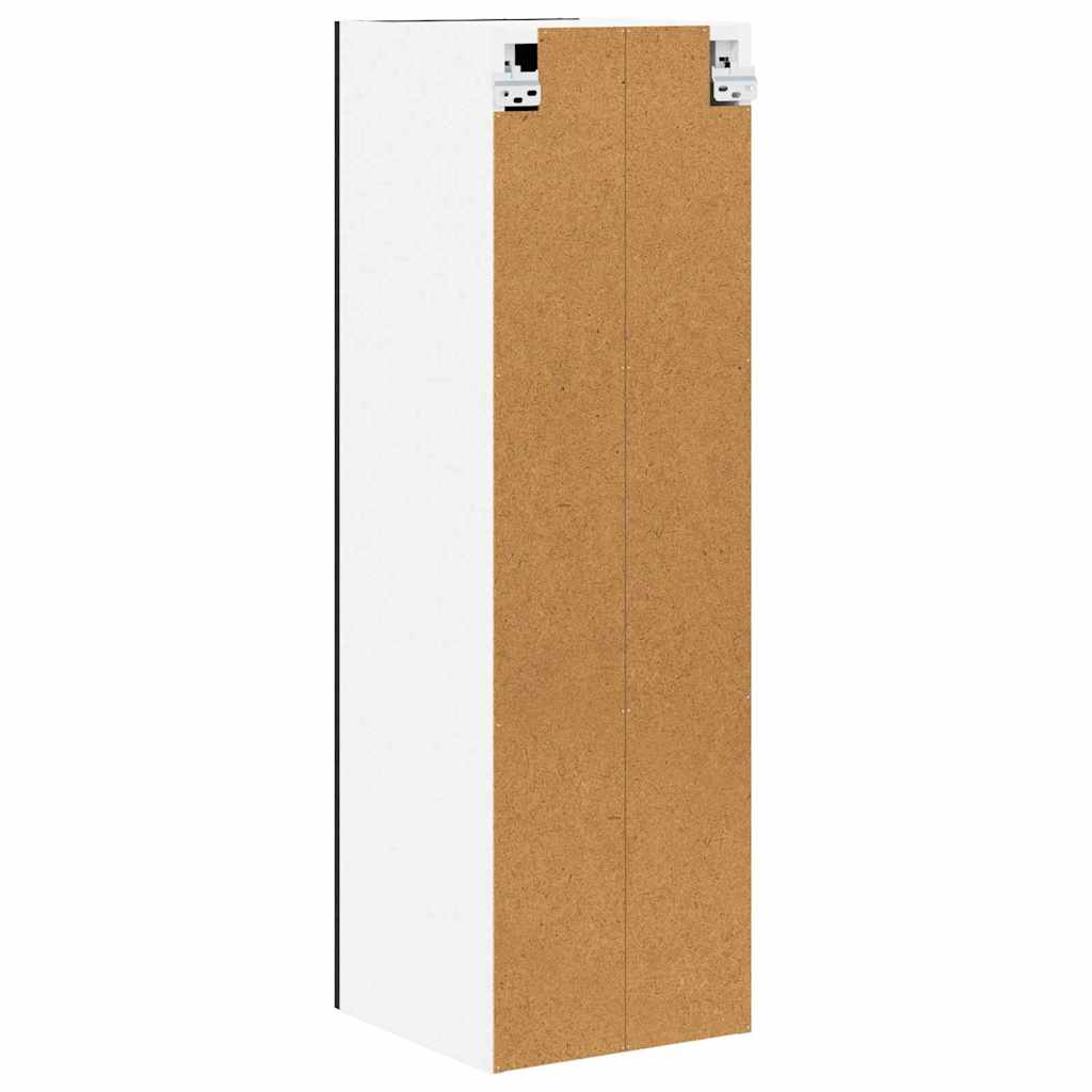 Hanging Cabinet with Storage Black Oak Effect 30 x 31 x 100 cm