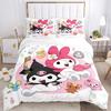 3pcs My Melody and Friends Quilt Cover Set - Soft and Cozy Bedroom, Guest Room and Dorm Decorative Bedding 3-Piece Set 1 Quilt Cover + 2 Pillow S