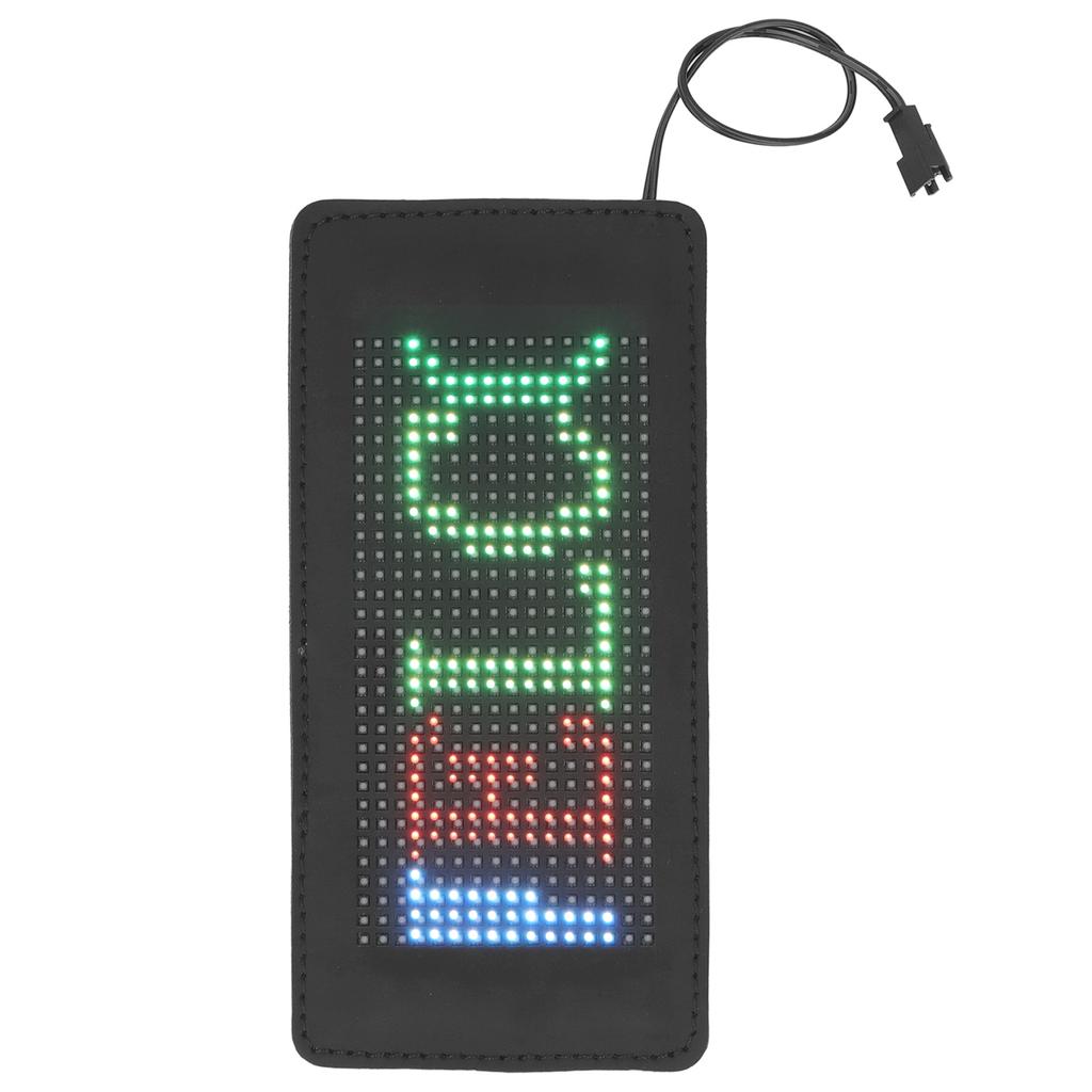 Гибкая светодиодная вывеска 190x90 мм, разрешение 16x32, управление через Bluetooth, приложение, пользовательский текстовый узор, анимация светодиодов 