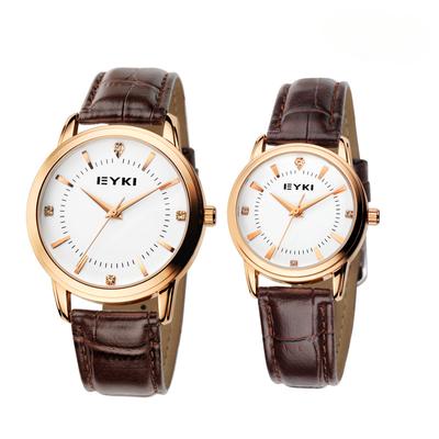 Водонепроницаемые мужские часы Aiqi Fashion Belt Couple Watch Корейский стиль Стразы Часы Модные женские часы