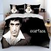 Tony Montana Scarfaces Duvet Cover Pillowcase Bedding Set Youth adults Girl Boys Bedroom Decoration 2/3pcs set Single Double