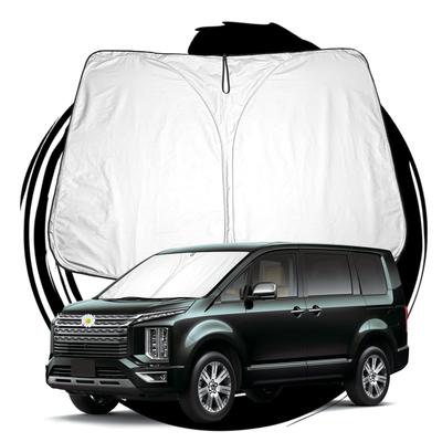 Ruiya Солнцезащитный козырек на лобовое стекло для нового автомобиля Mitsubishi Delica, Солнцезащитный козырек с УФ-защитой, Складной, Для автомобиля, Индивидуальные детали, D5, Зонт, Защита, Кемпинг,