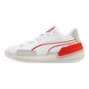 Puma Clyde Hardwood Универсальные Удобные Нескользящие Прочные Низкие Баскетбольные Кроссовки Унисекс Кроссовки Белый Красный 311900-02