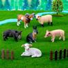Animals Model Animals Statue Resin Mini Animals Figurine Cute Miniature Figurines