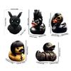 2024 Duck Statue Gothic Sculpture Punk Animal Figurine Resin Desk Decoration Collectible Figurines Satan Duck Tabletop Ornaments