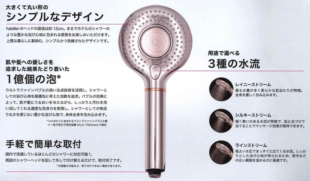 Maruyama Seisakusho MUFB Shower Head [habillre] Ultra Fine Bubble Generation US120