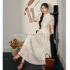 Lan Yu Patchwork Jacquard Skirt Plus Size Ladies National Style Cheongsam